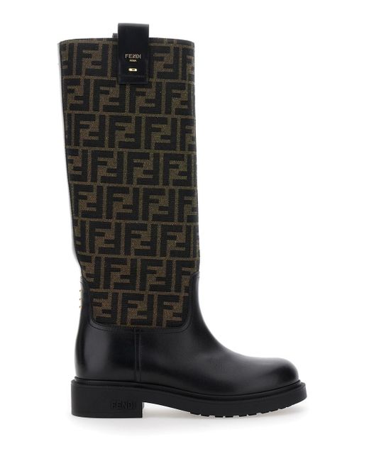 Fendi Black Ff Boots