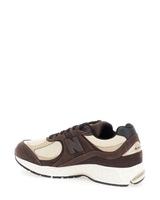 New Balance Brown '2002' And Low Top Sneakers With Logo Detail I for men