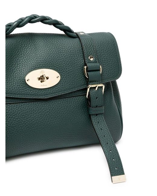 Mulberry Green Alexa Heavy Leather Handbag