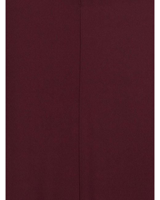 Stella McCartney Purple Round Neck Midi Dress