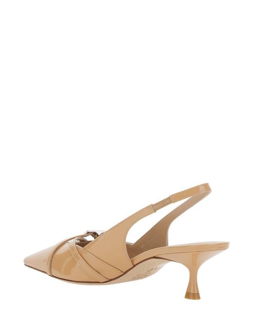 Stuart Weitzman Natural Slingback Georgie 50