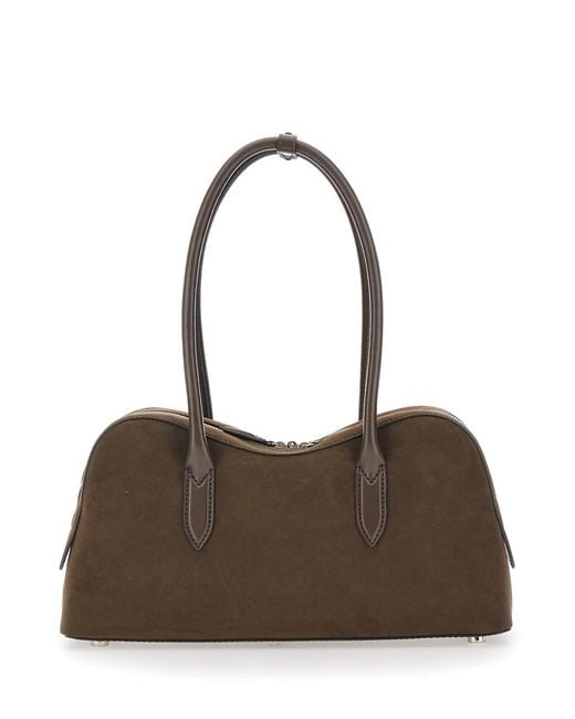 Stella McCartney Brown Shoulder Bag 'Padlock' With Ecoleather Logo Detail Br
