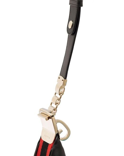 Gucci Black Handbag G Gancio Aria Calf/ns