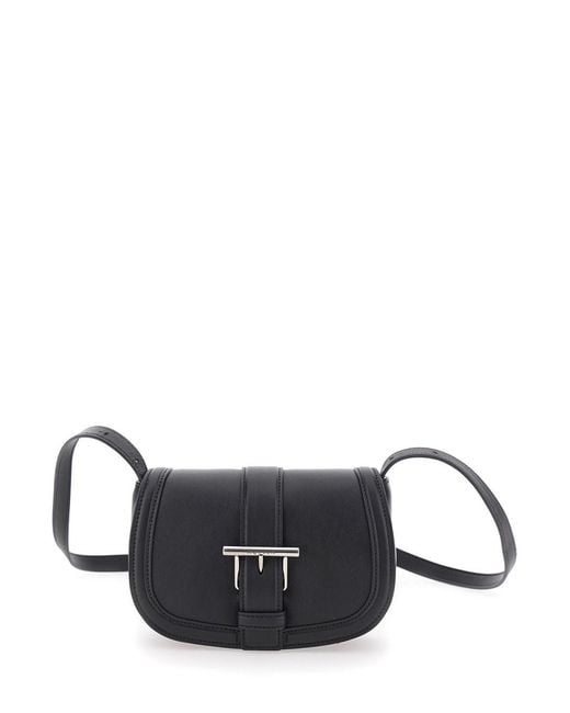 McQueen Multicolor 'Satchel Mini' Crossbody Bag With T-Buckle And Embossed Logo