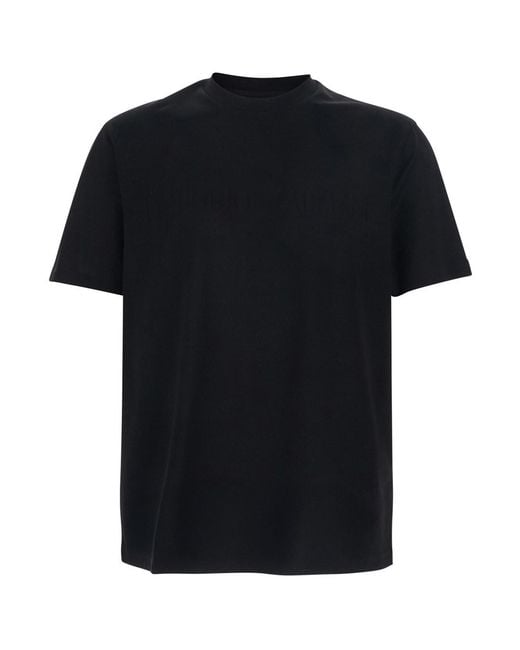 Emporio Armani Black T-Shirt Cotton for men
