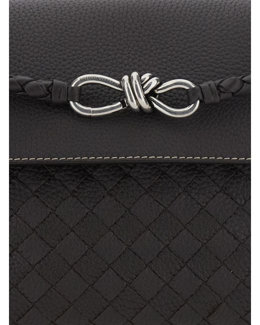 Borsa A Spalla 'Andiamo' Con Dettaglio Knot Sul Fronte di Bottega Veneta in Black da Uomo