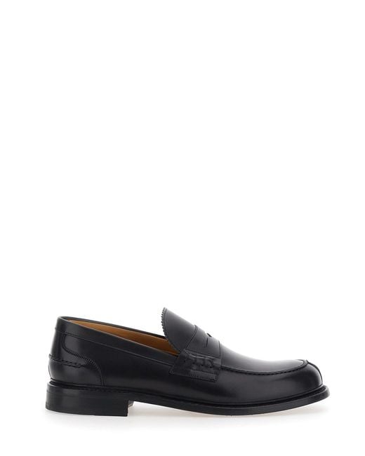 BERWICK 1707 White Leather Loafers With Leather Sole for men