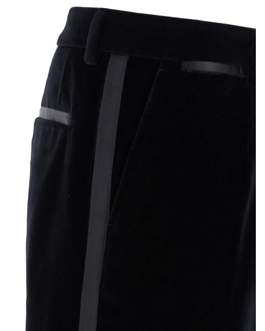 Dolce & Gabbana Black Pants With Belt Loops for men