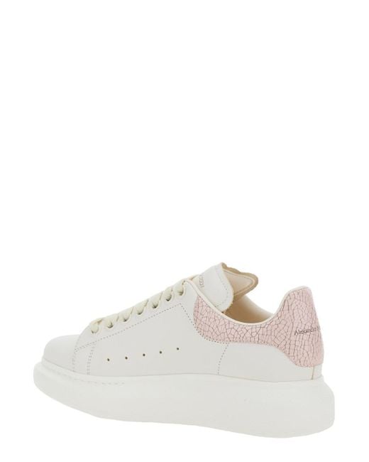 Alexander McQueen White Leather Sneakers