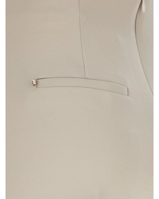 Sportmax Natural 'Lea' Flared Pants