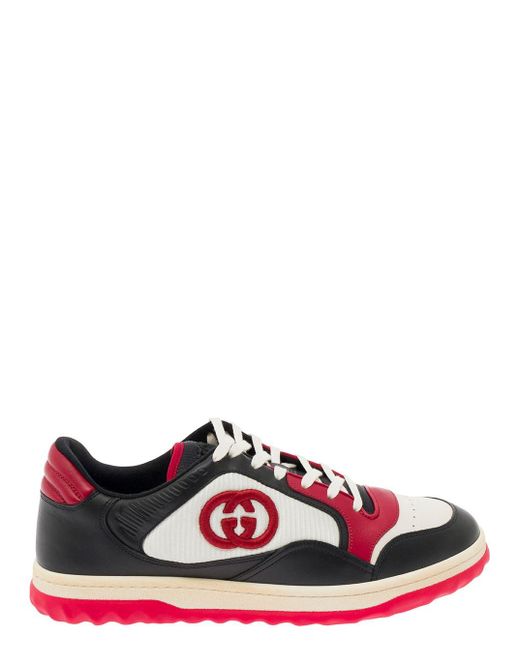 Gucci White 'Mac80' And Low Top Sneakers With Interlocking G for men
