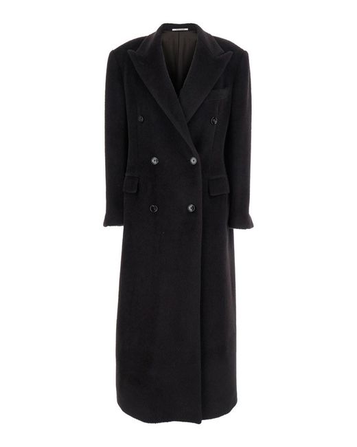 Tagliatore Black Double-Breasted Coats