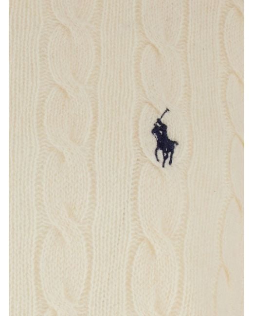 Polo Ralph Lauren White Crewneck Sweater Wool-Cashmere for men