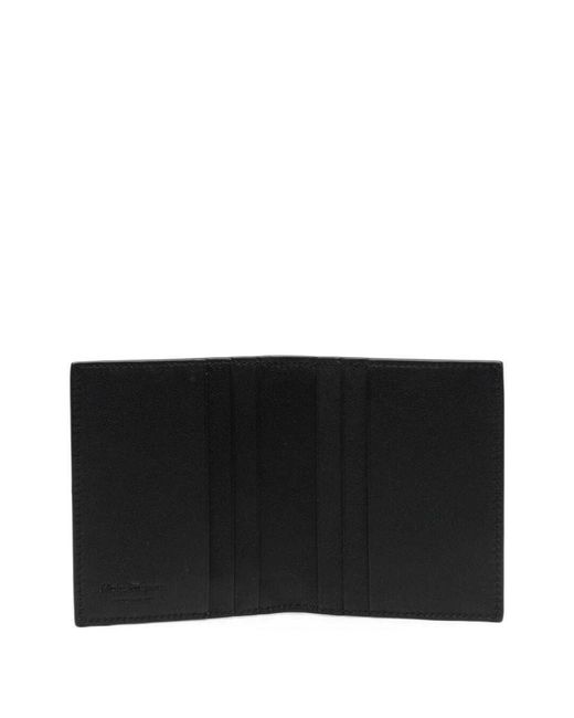 Ferragamo Blue Logo-plaque Bi-fold Wallet for men