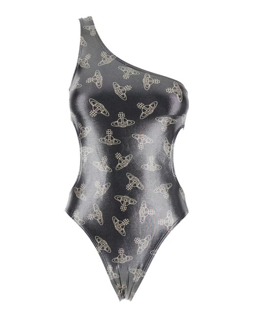 【送料&関税込】Vivienne Westwood Orb One-piece Swimsuit Vivienne Westwood One-Shoulder Swimsuit With All-Over Orb