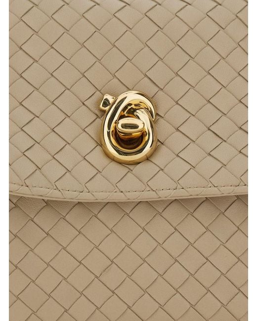 Bottega Veneta Natural Madison Intrecciato 9X12 Nappa Plume