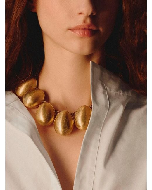 Jacquemus Necklace 'Le Collier Raisin' Metallic With Copper And Brass Details