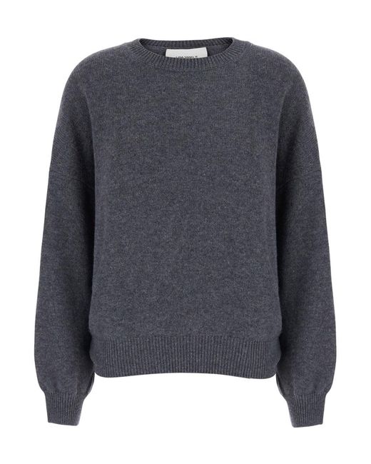 Lisa Yang Gray Veira Sweater Is A Cashmere Sweater With A V-Neck And