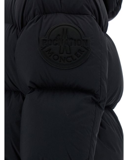 Moncler Genius Black 'Antila' Short Down Jacket With Moncler X Roc Nat for men