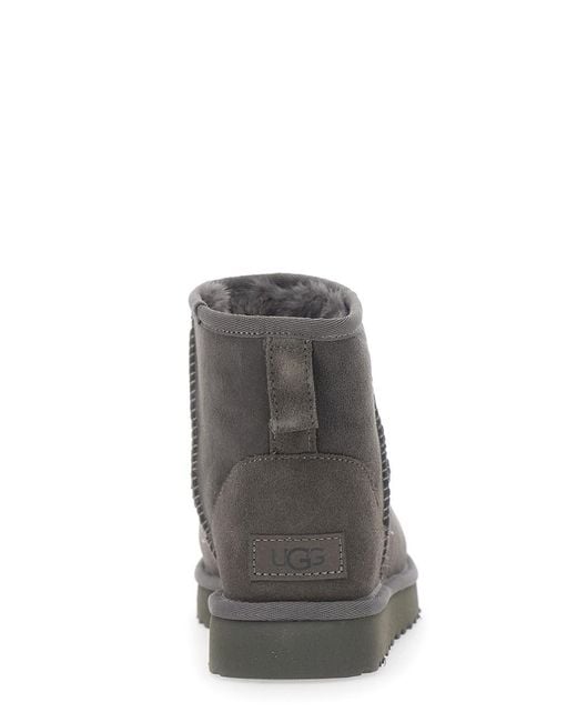 Ugg Gray Boots Classic Mini Suede