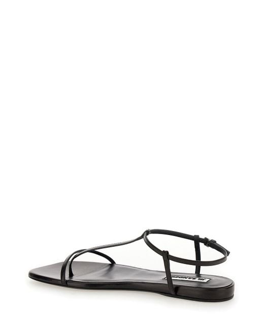 Jil Sander White Sandals With Ankle Buckle Closure