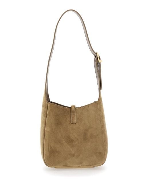 Borsa A Spalla 'Le 5 À 7' Con Placca Logo Cassandre di Saint Laurent in White