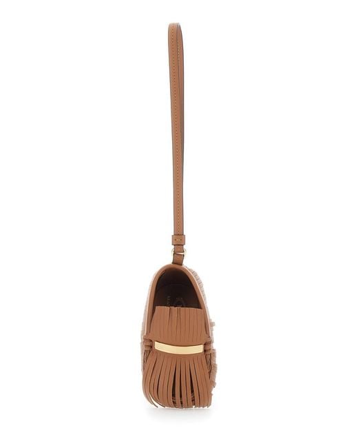 Ciondolo Con Frange E Cinturino Da Polso di Tod's in White