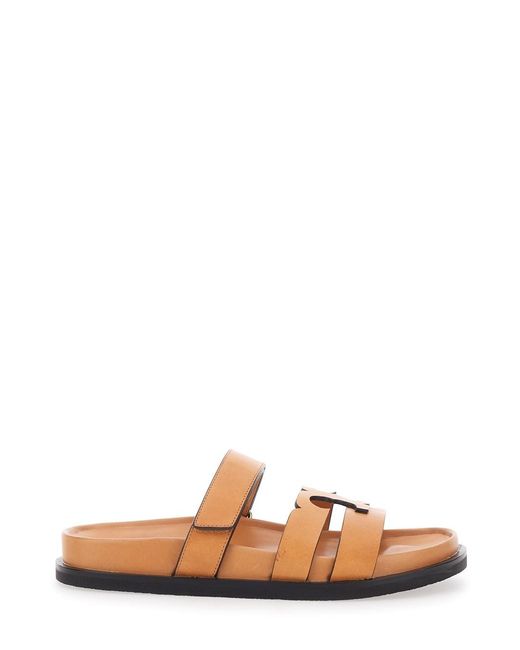 Tory Burch Brown Sandals Ines Leather