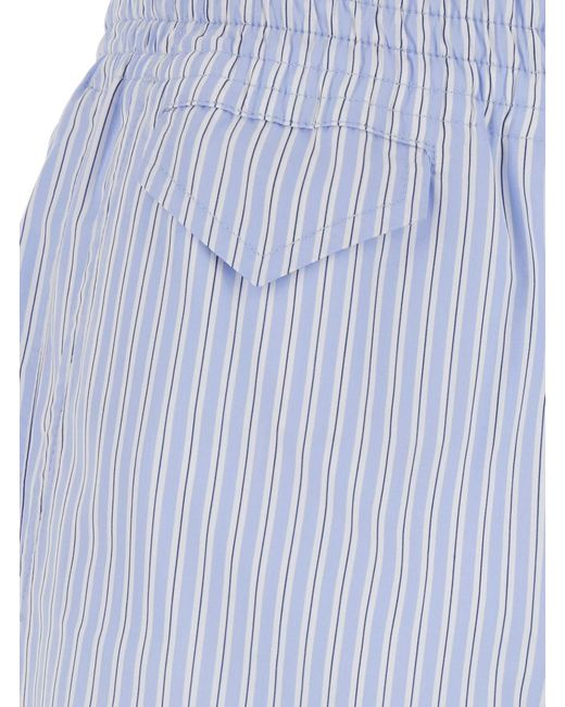 A.P.C. Blue Lou Pants Light With Front Pockets And Cotton Elastic for men