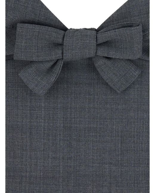 ShuShu/Tong Blue Cami Top Halter Bow Tie