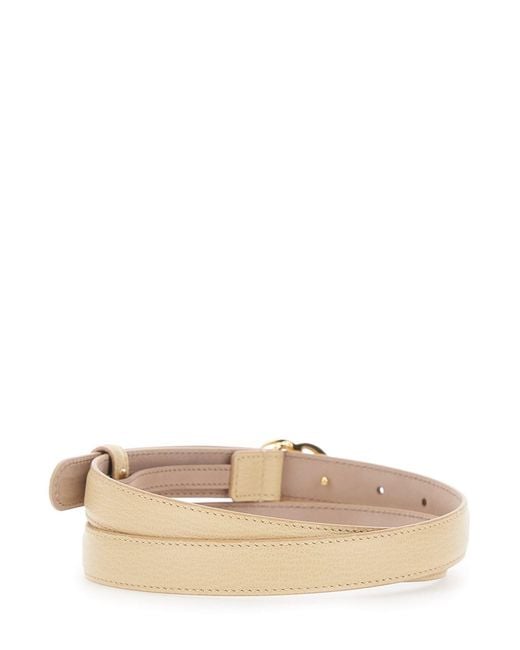 Gucci Natural Flat Gg Marmont Belt