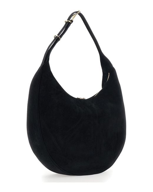 Liffner Black Shoulder Bag With Top Handle