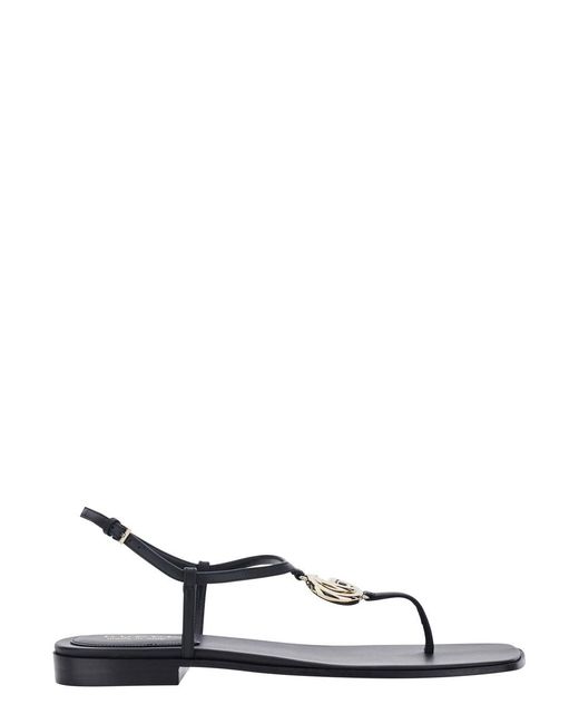 Gucci White Thong Sandals