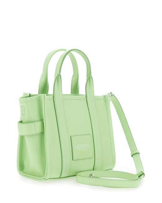 Marc Jacobs Green 'The Small Tote' Handbag With Logo