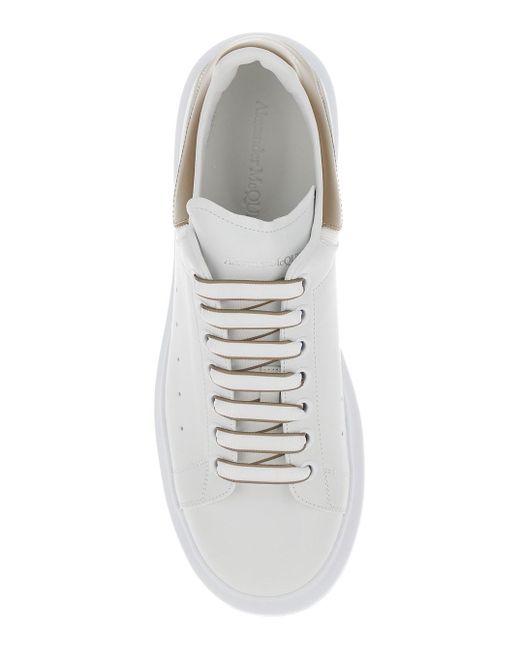 Alexander McQueen White Low-Top Sneakers With Chunky Sole And Contrast for men