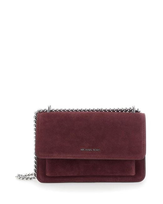 MICHAEL Michael Kors Purple Shoulder Bag With Chain Strap