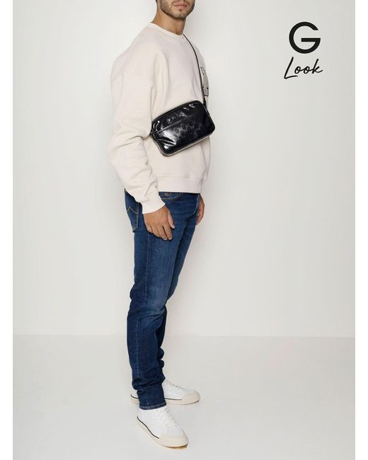 Gucci Black Crystall Gg Camera Bag for men