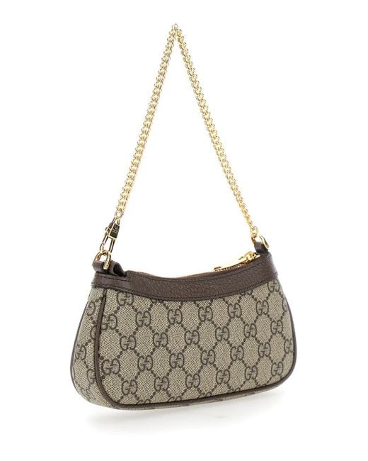 Gucci Brown Ophidia Canvas Mini Bag