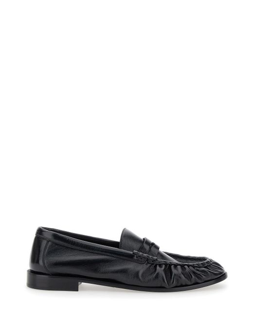 Saint Laurent Black Loafers With Cassandre for men