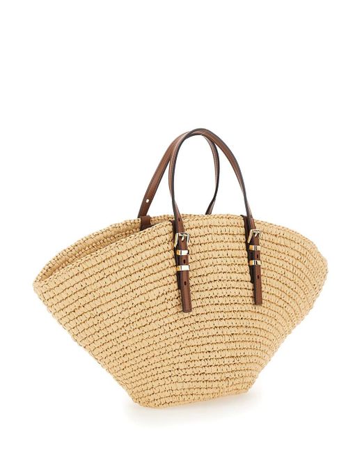 Shopper 'Isa Piccola' Con Design Intrecciato E Du di Michael Kors in Natural