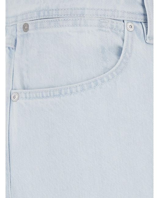 Stone Island Blue Jeans With Logo Patch On The Rear And Belt Loo for men