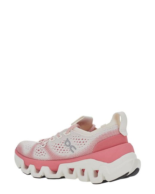 On Shoes Pink Cloud X Tempo With N-Slip Sole And Tech Fabric Upper