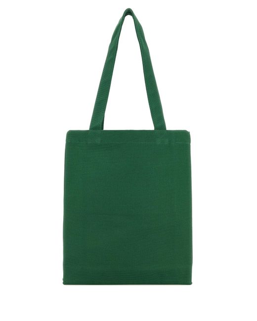 Borsa shopping Lou in tela verde di A.P.C. in Green da Uomo