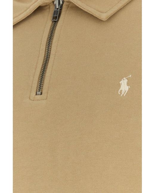 Polo Ralph Lauren Natural Beige Cotton Polo Shirt for men
