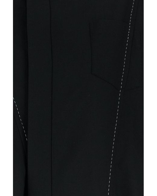 Sacai Black Polyester Blend Shirt