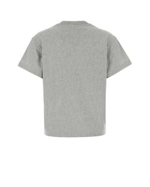Jil Sander Gray Cotton T-Shirt