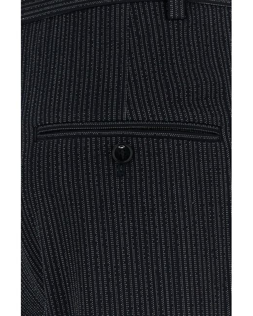 Pantalone in misto lana stretch ricamato di Isabel Marant in Black