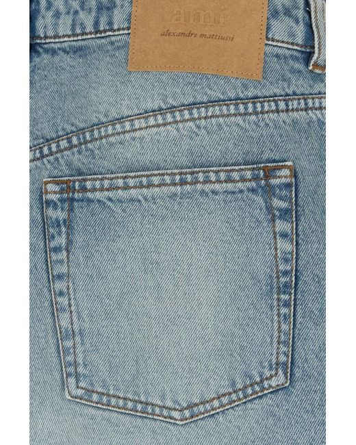 AMI Blue Solid Shorts for men