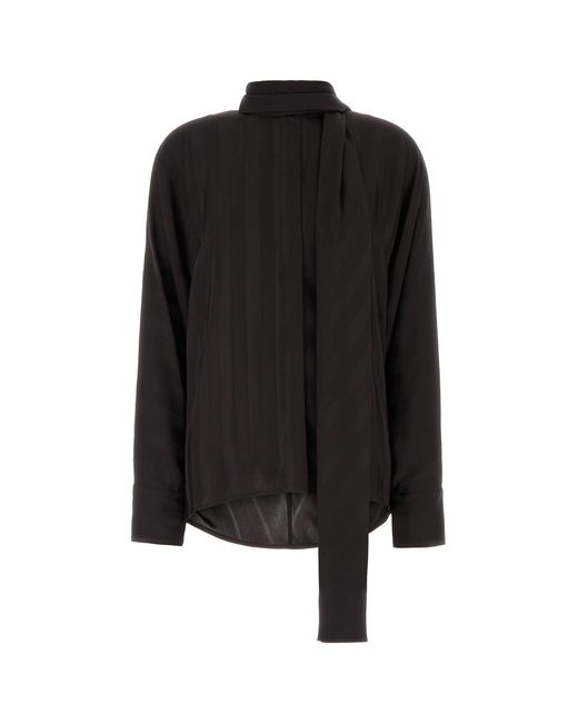 Sportmax Black Dark Viscose Corsaro Shirt