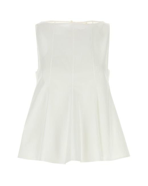 Khaite White Marita Top